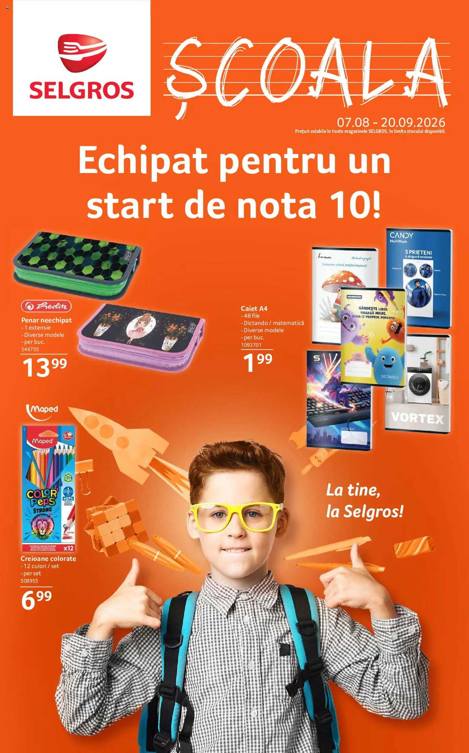 Previzualizarea de cataloage: Selgros Selgros Catalog Şcoala valabil de la 07.08.2026
