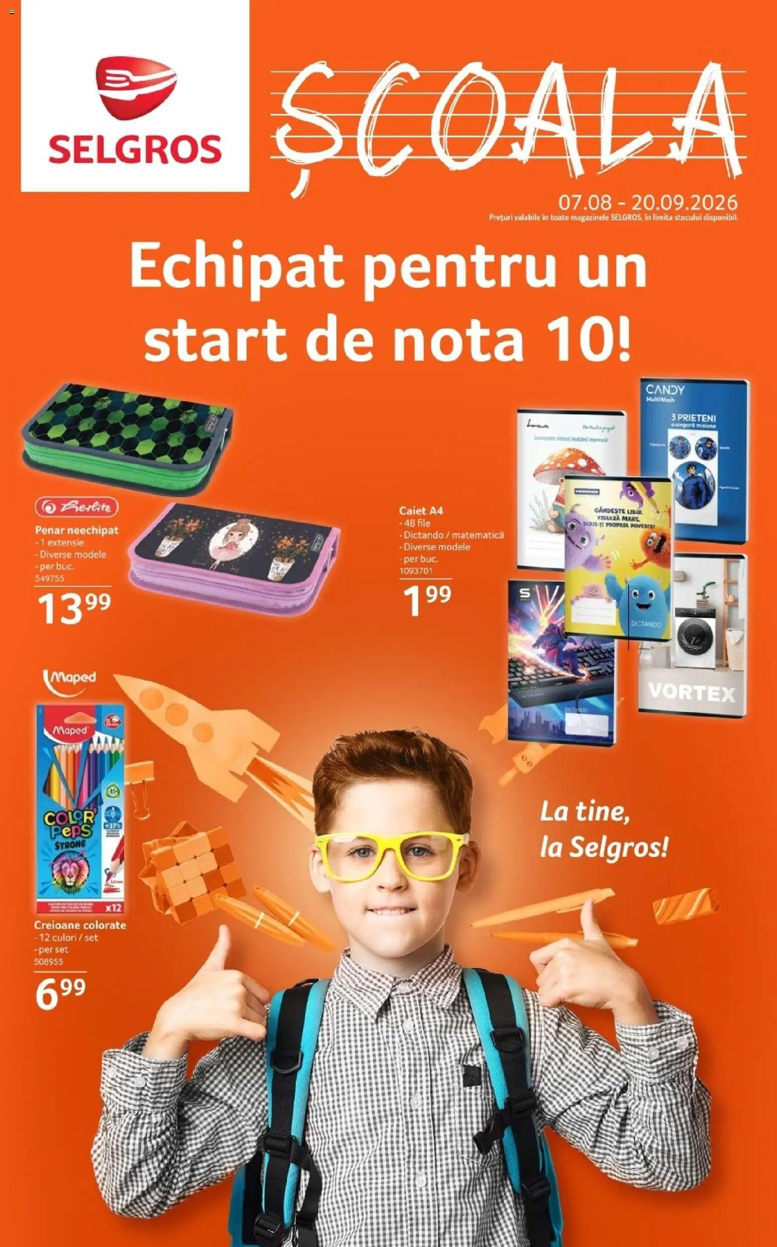 Previzualizarea de cataloage: Selgros Selgros Catalog Şcoala valabil de la 07.08.2026