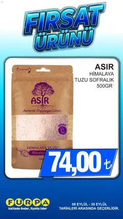 Furpa Furpa - Fırsat Ürünü 08.09.2026 - Broşürünün önizlemesi
