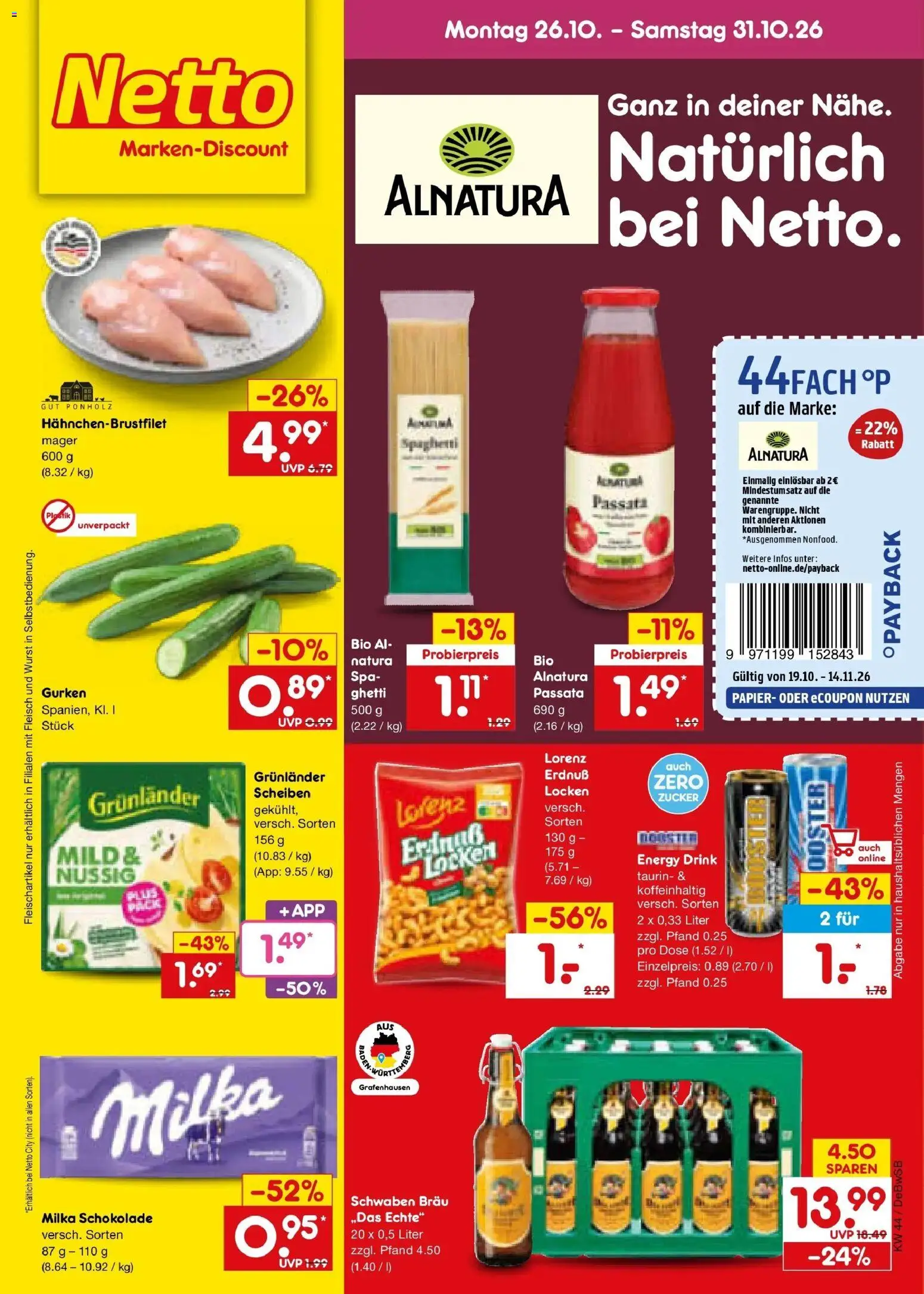 Vorschau von dem Prospekt des Geschäftes Netto Marken-Discount, gültig ab dem 26.10.2026