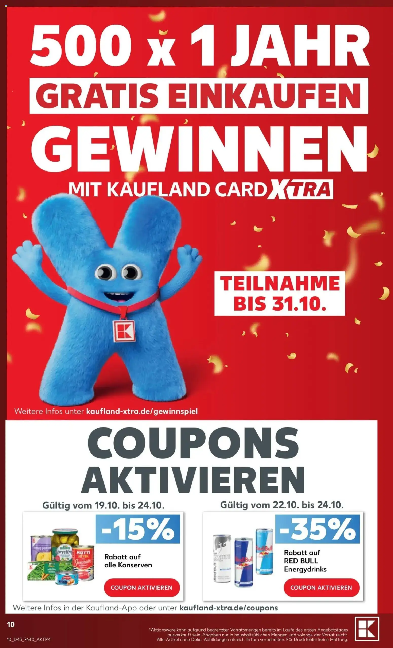 Vorschau von dem Prospekt des Geschäftes Kaufland, gültig ab dem 19.10.2026