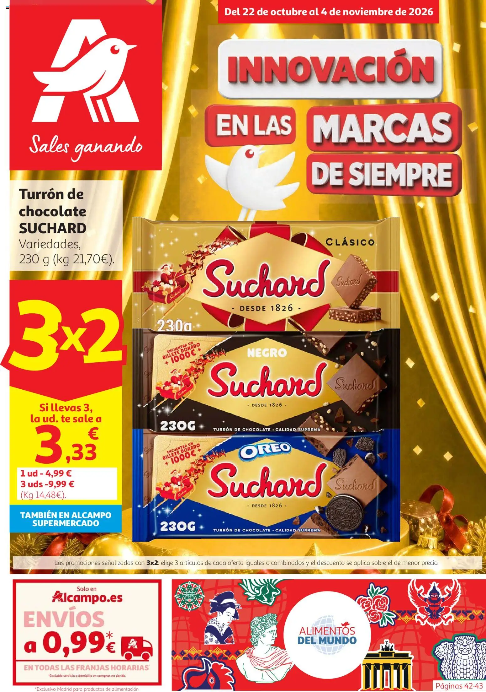 Vista previa del folleto de la tienda Alcampo válido desde el 22/10/2026 - Chocolate, Té, Oreo, Alimentos