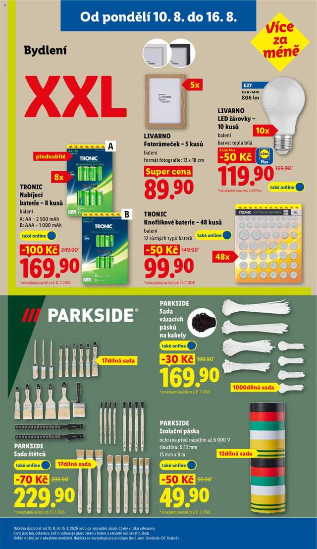Nový Lidl leták od 10.08.
