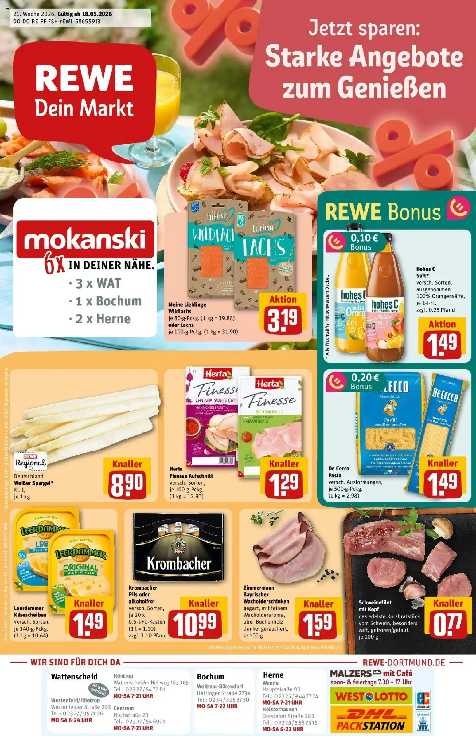 Vorschau von dem Prospekt des Geschäftes Rewe, gültig ab dem 17.05.2026