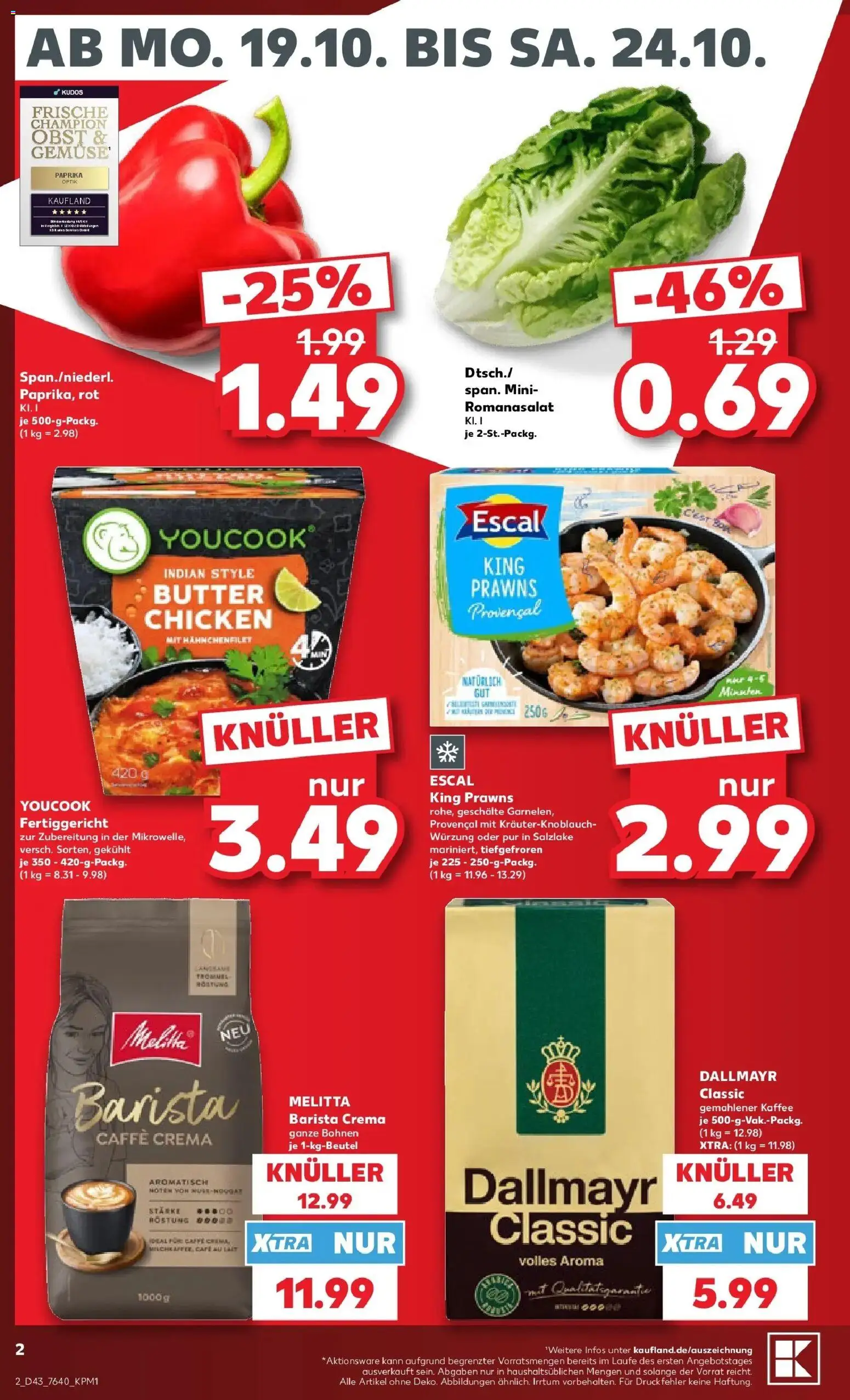 Vorschau von dem Prospekt des Geschäftes Kaufland, gültig ab dem 19.10.2026