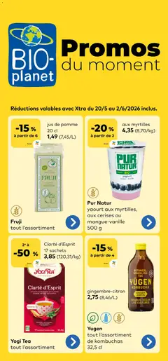 Voorbeeld van BioPlanet Publicité van winkel BioPlanet geldig vanaf 20/05/2026
