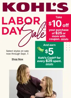 Preview of Kohl's weekly ads valid from 09/03/2026