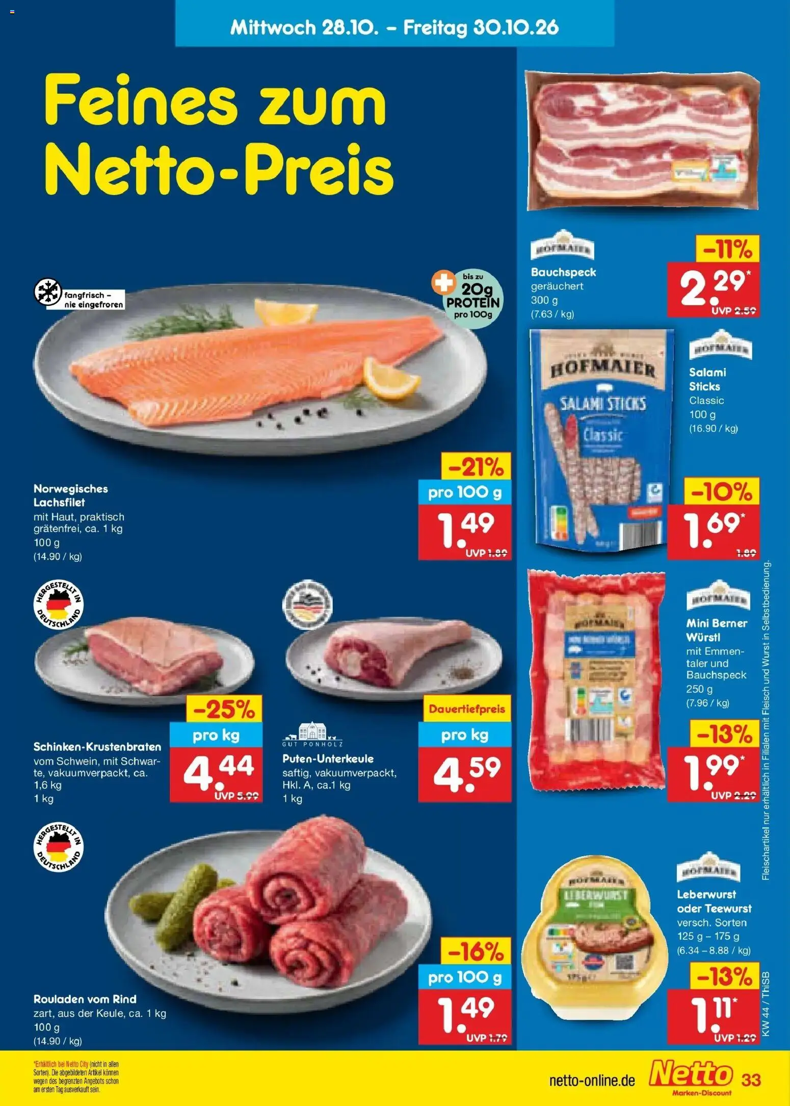 Vorschau von dem Prospekt des Geschäftes Netto Marken-Discount, gültig ab dem 26.10.2026