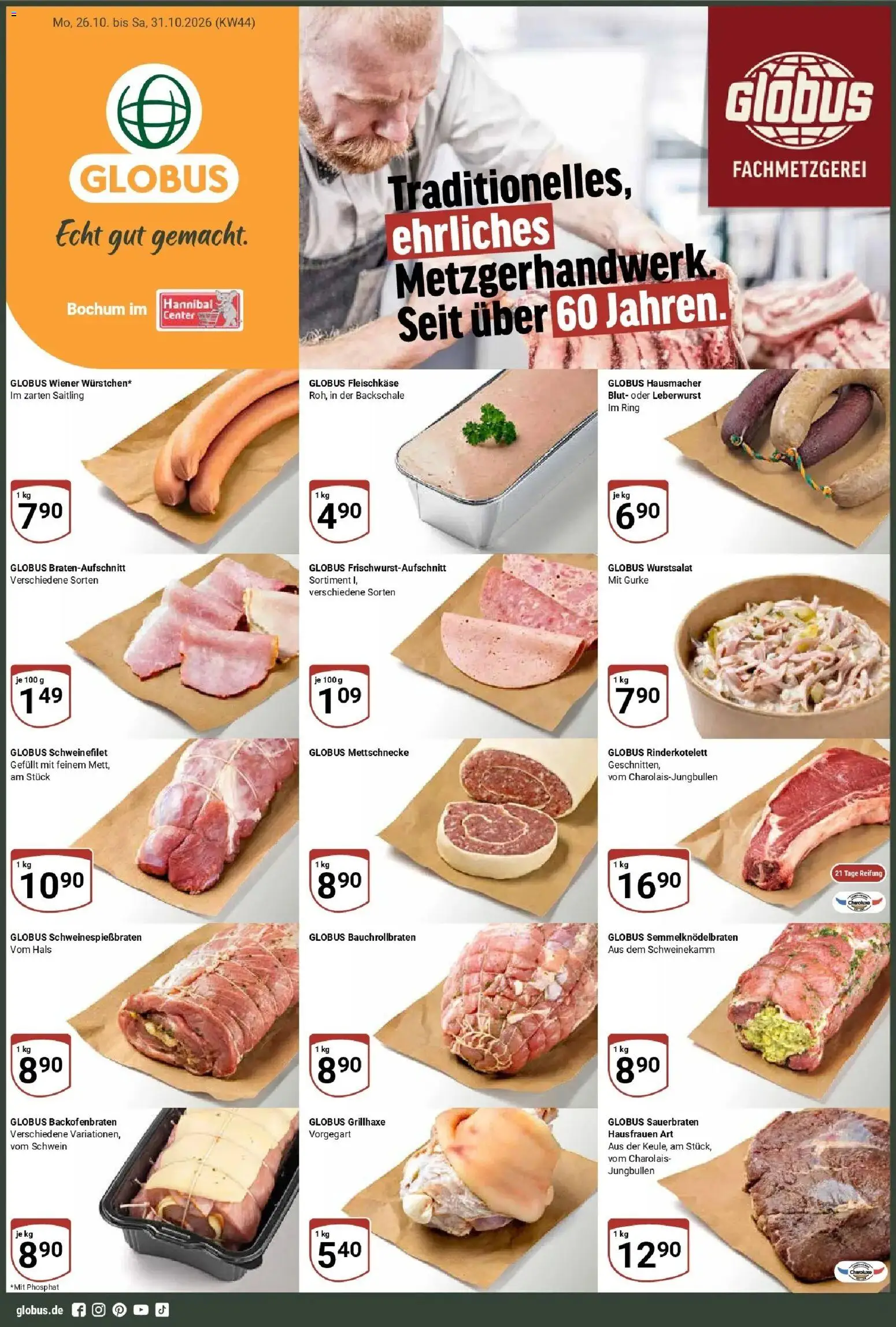 Vorschau von dem Prospekt des Geschäftes Globus, gültig ab dem 26.10.2026