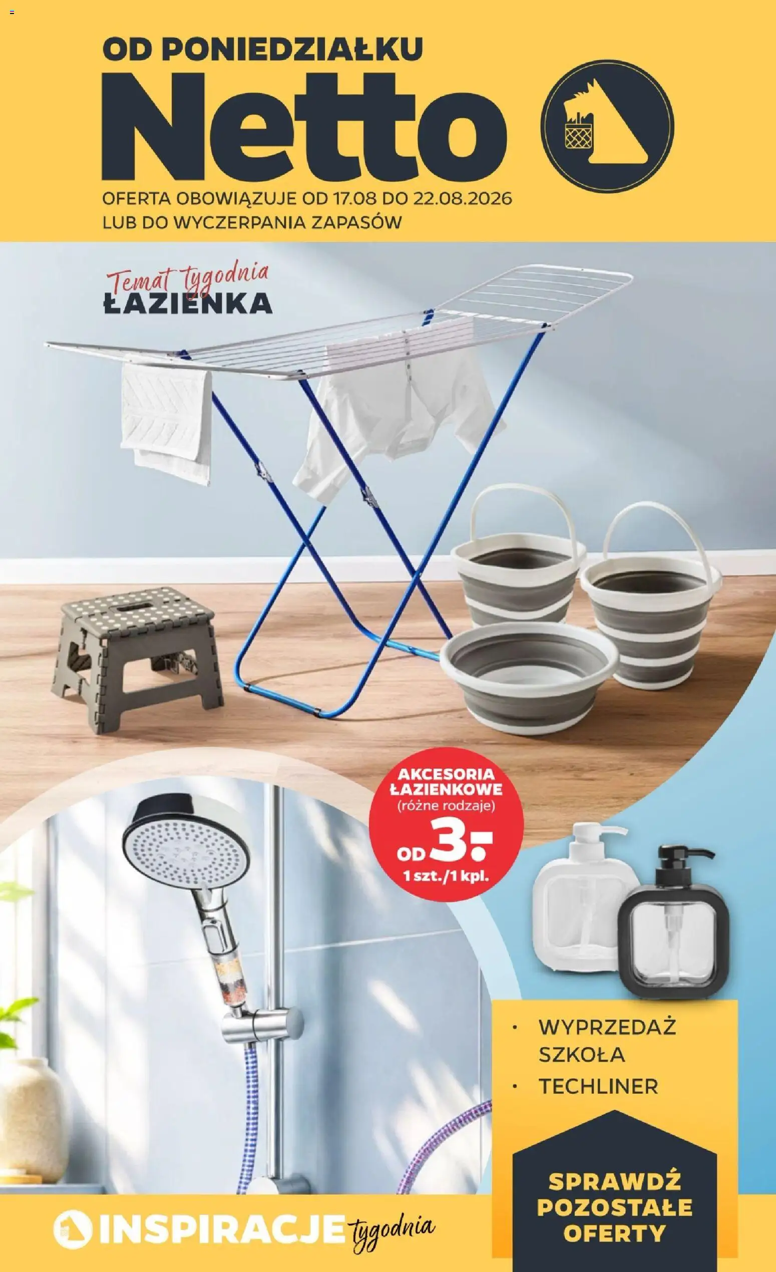 Pogląd gazetki "Netto gazetka od poniedziałku NonFood" ze sklepu Netto ważnej od 17.08.2026