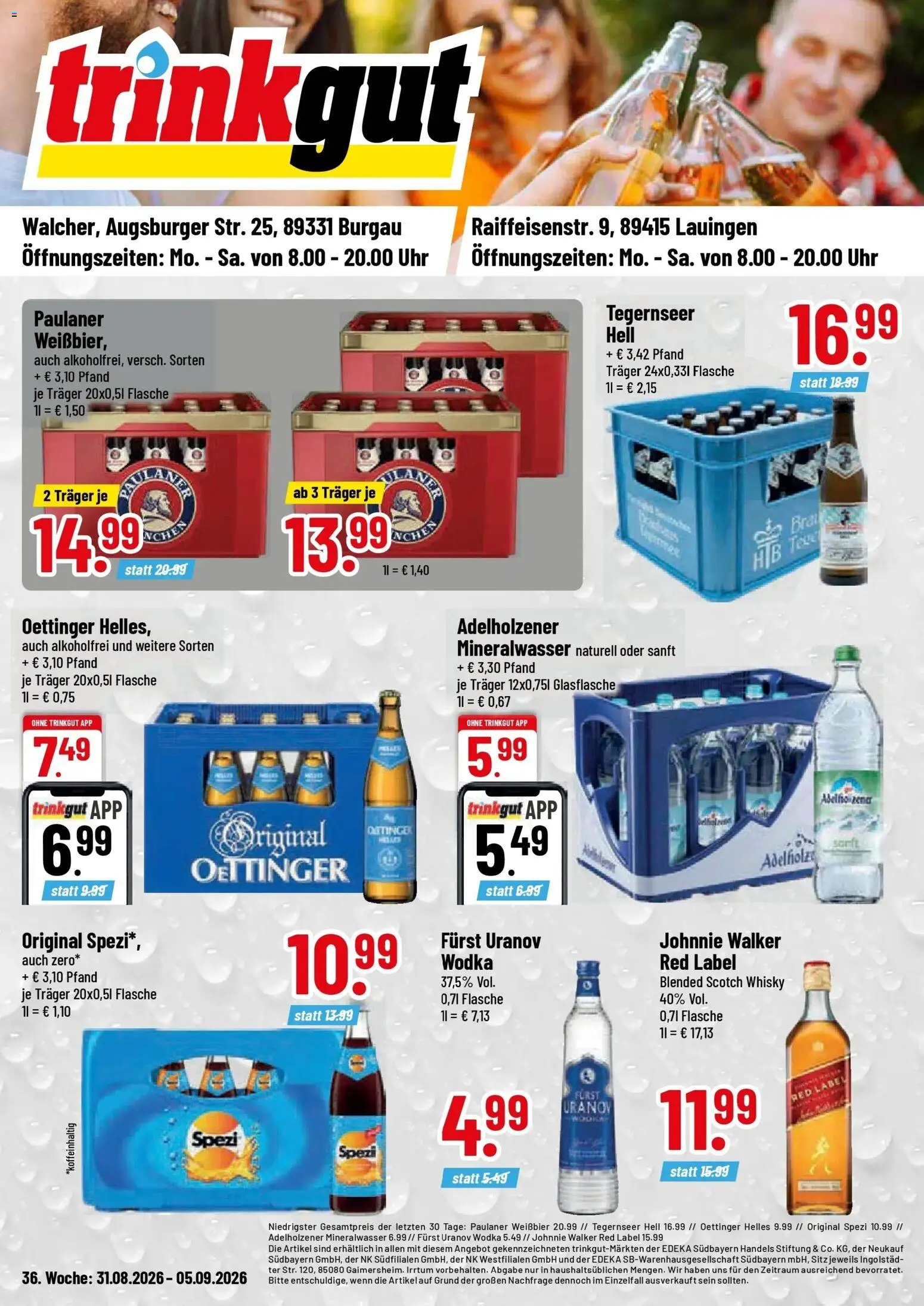 Vorschau von dem Prospekt des Geschäftes Trinkgut, gültig ab dem 31.08.2026