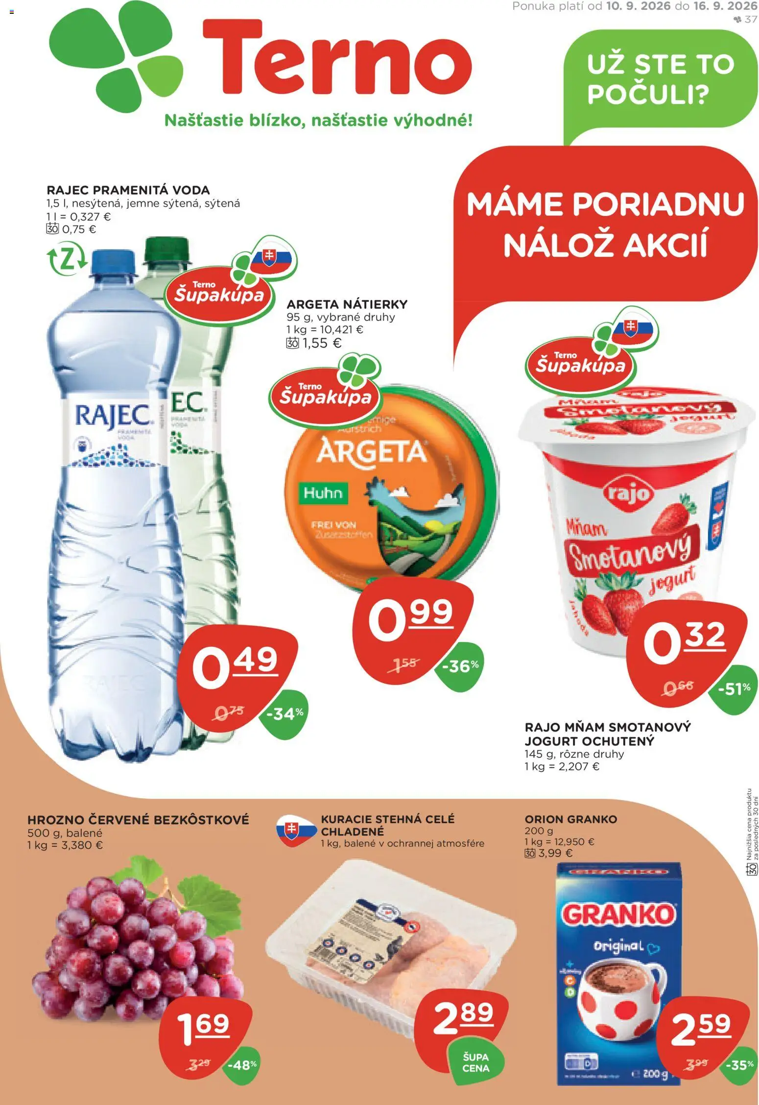 Náhľad Terno letáku platného od 10.09.2026