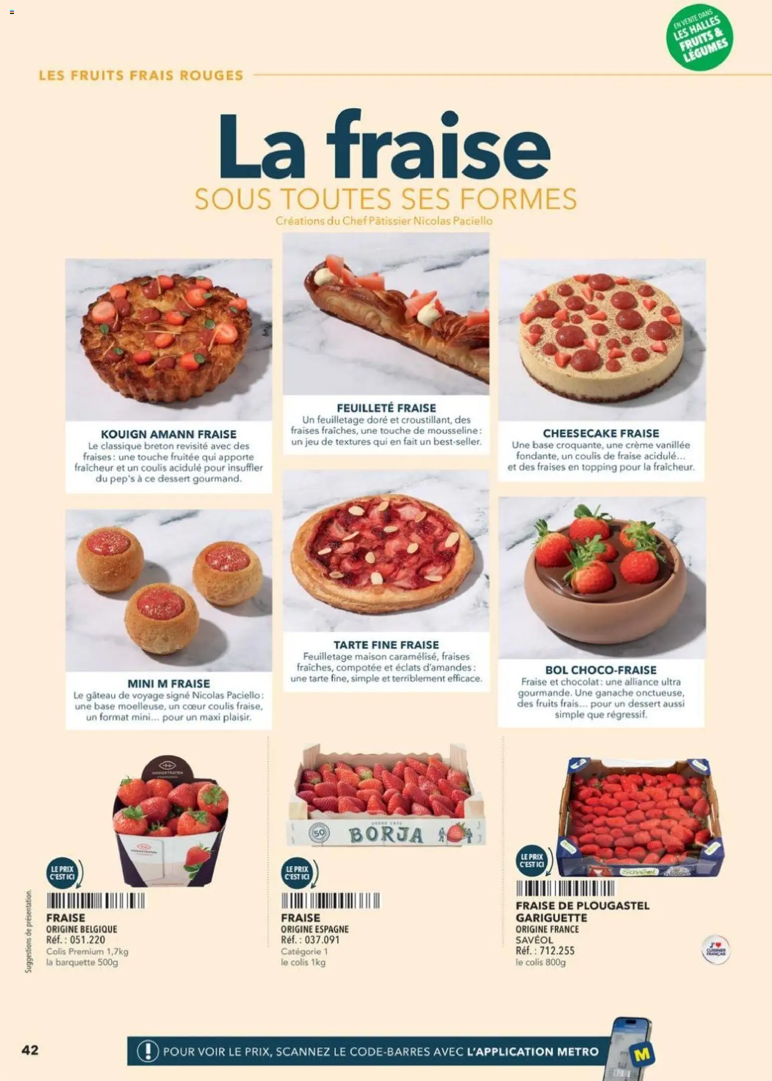 Prévisualisation de Boulangers Pâtissiers du magasin METRO formulaire valide 30/04/2026 - Gâteau, Cheesecake, Dessert, Chocolat, Alliance, Crème, Bol, Base