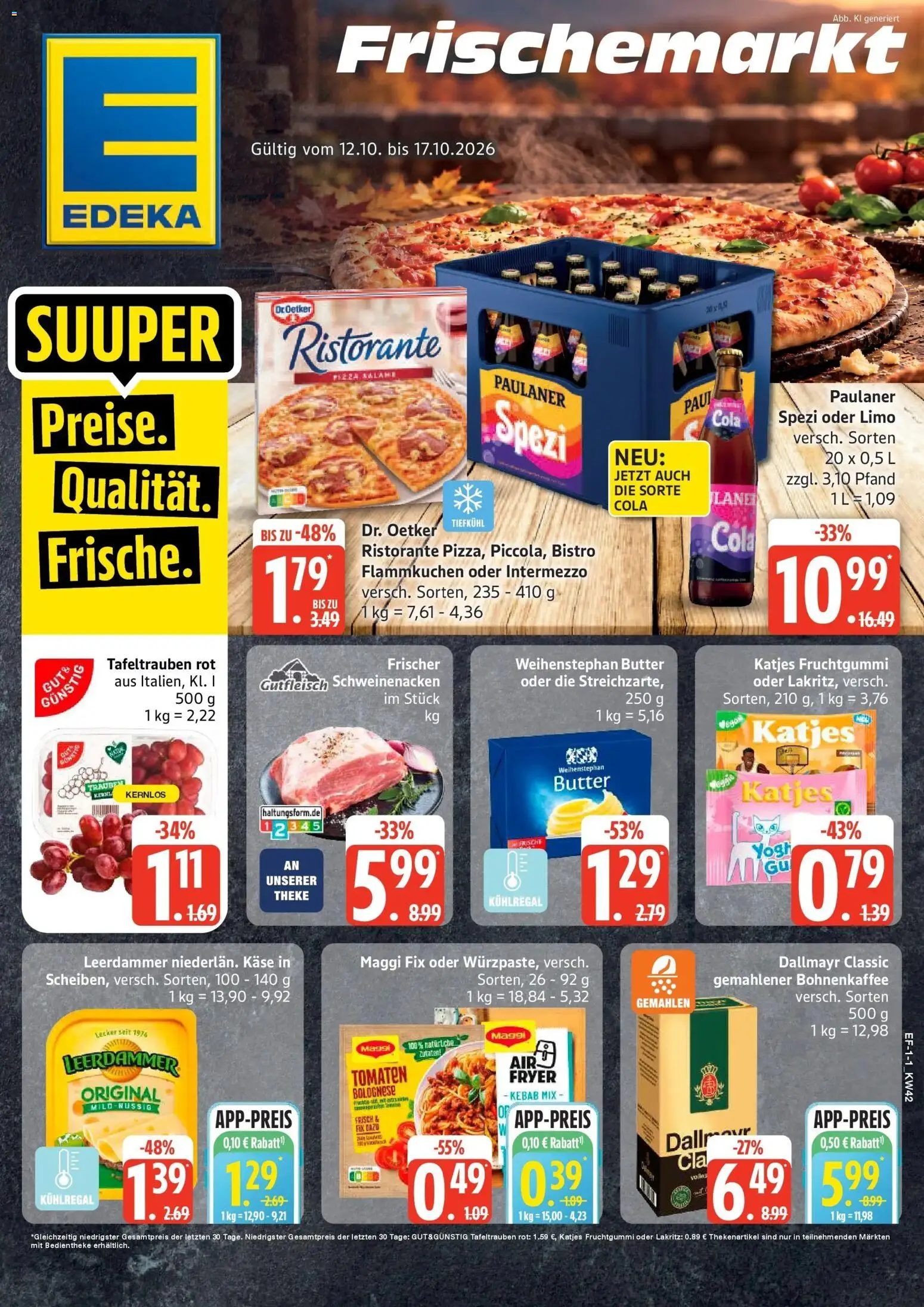 Vorschau von dem Prospekt des Geschäftes Edeka, gültig ab dem 12.10.2026