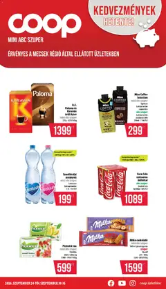 COOP - COOP - Mini & Abc & Szuper / Mecsek megtekintése, amely érvényes 2026.09.24.-től