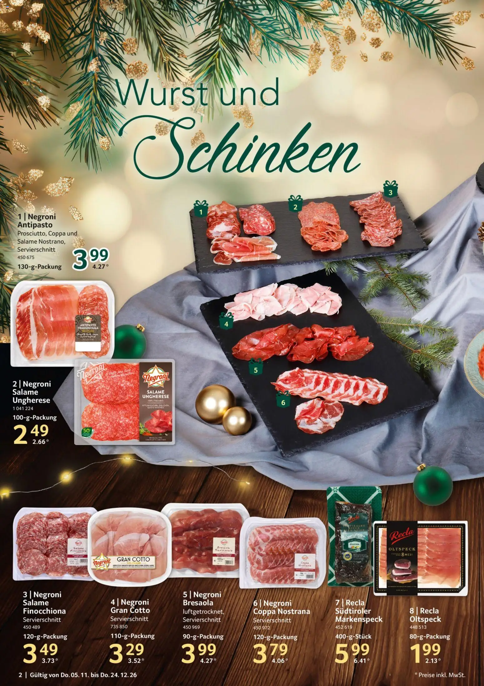 Vorschau von dem Prospekt des Geschäftes Selgros, gültig ab dem 05.11.2026 - Wurst, Schinken