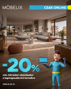 Möbelix - Möbelix akciós újság megtekintése, amely érvényes 2026.10.26.-től