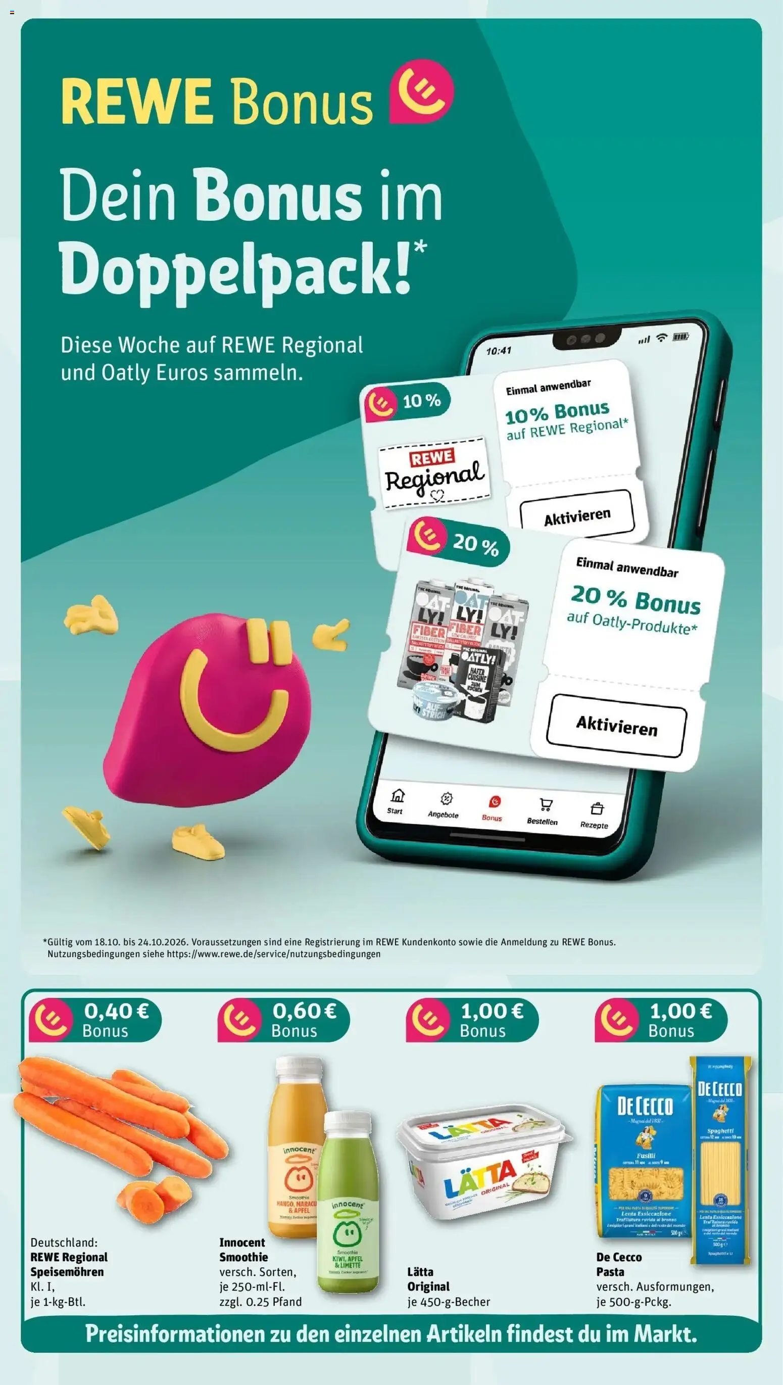 Vorschau von dem Prospekt des Geschäftes Rewe, gültig ab dem 19.10.2026