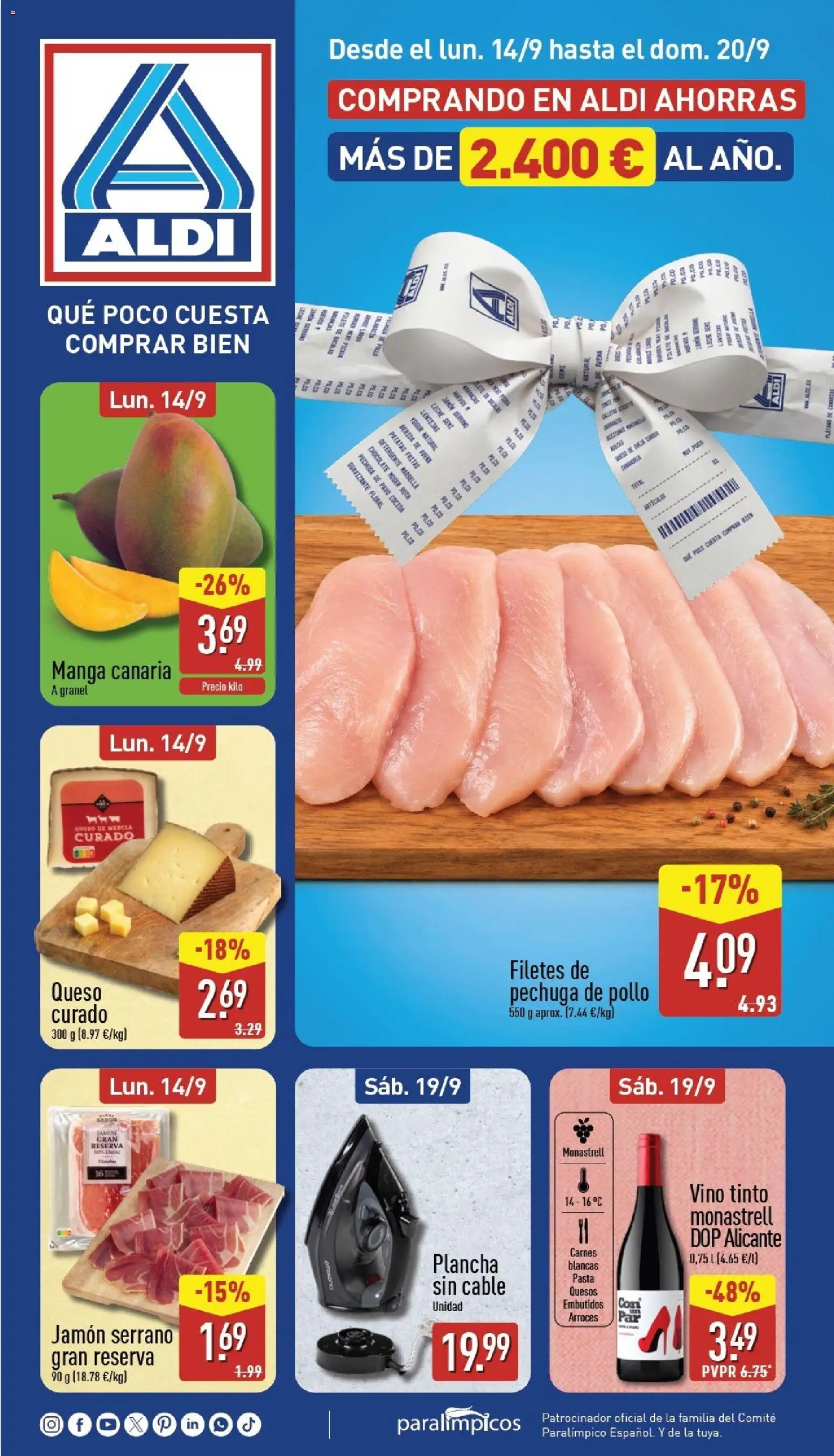Vista previa del folleto de la tienda Aldi válido desde el 14/09/2026 