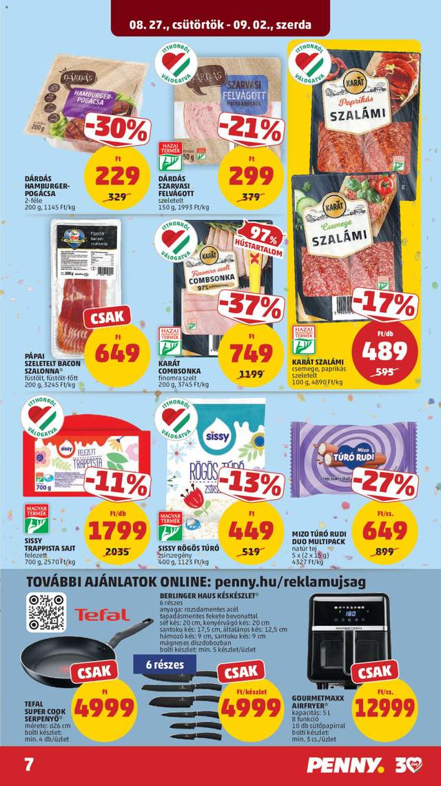 Új Penny akciós újság 08.27.