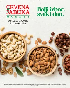 Pregled letka Crvena jabuka katalog trgovine Crvena jabuka vrijedi od 17.06.2026