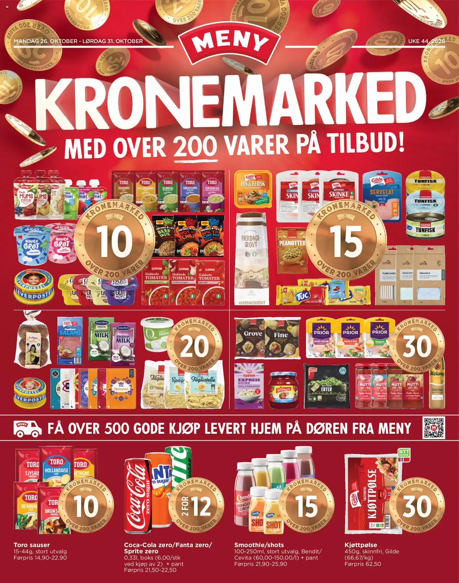 Forhåndsvis Meny kundeavis fra butikk Meny gyldig fra 26/10/2026