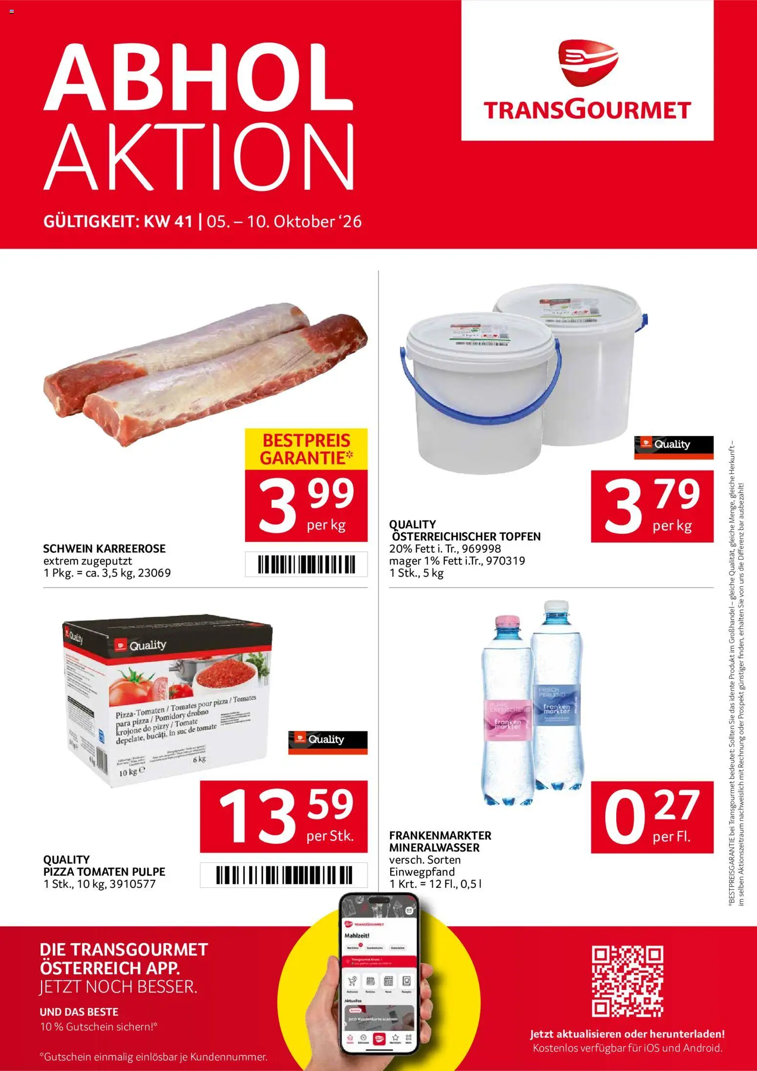 Vorschau der Angebote: Transgourmet Transgourmet Flugblatt gültig ab 05.10.2026