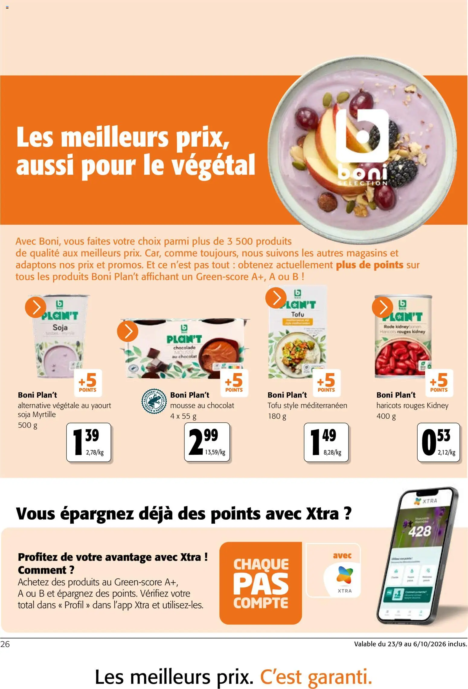 Prévisualisation de Colruyt catalogue du magasin Colruyt formulaire valide 23/09/2026 - Mousse au chocolat, Chocolat, Tofu, Yaourt, Mousse, Haricots rouges, Haricots