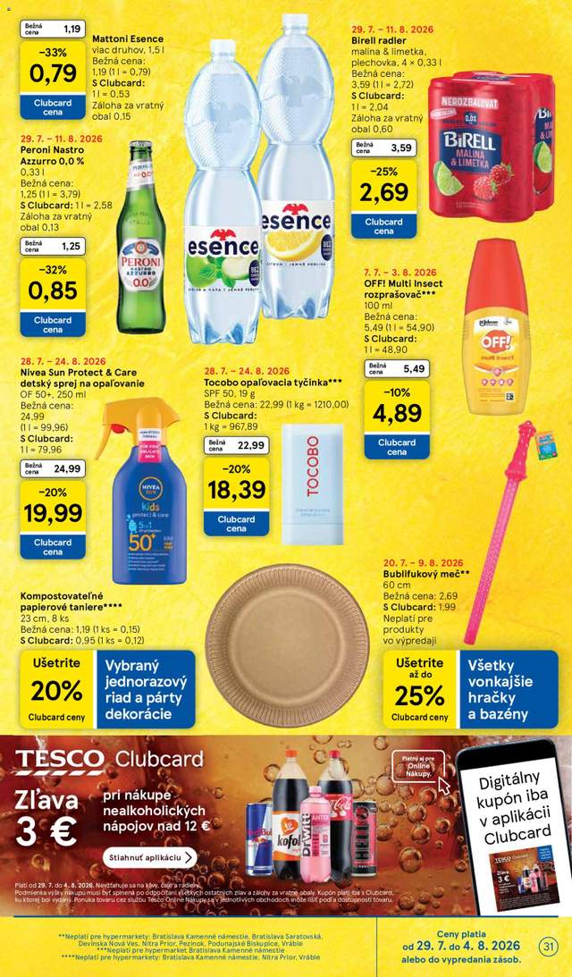 Nový Tesco leták od 29.07.