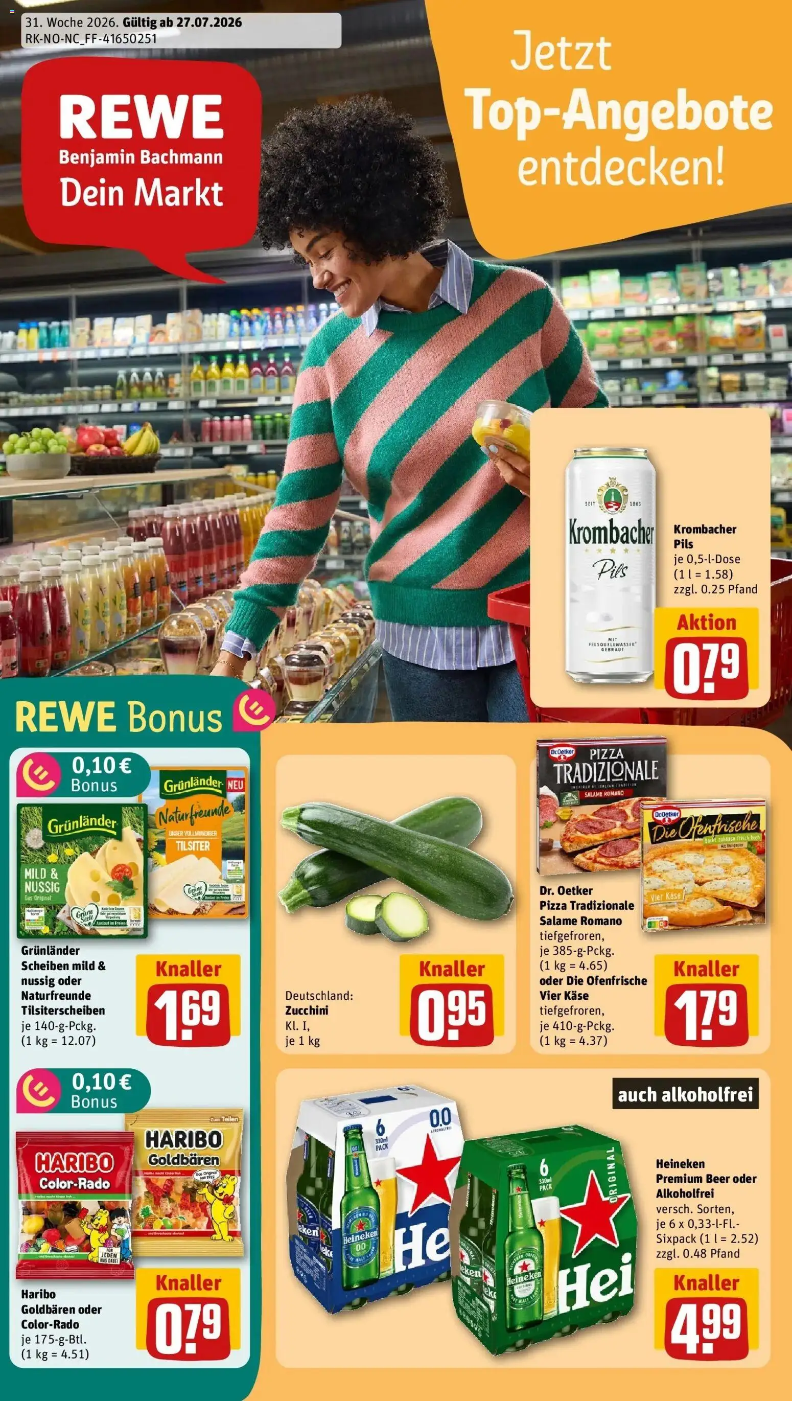 Vorschau von dem Prospekt des Geschäftes Rewe, gültig ab dem 27.07.2026