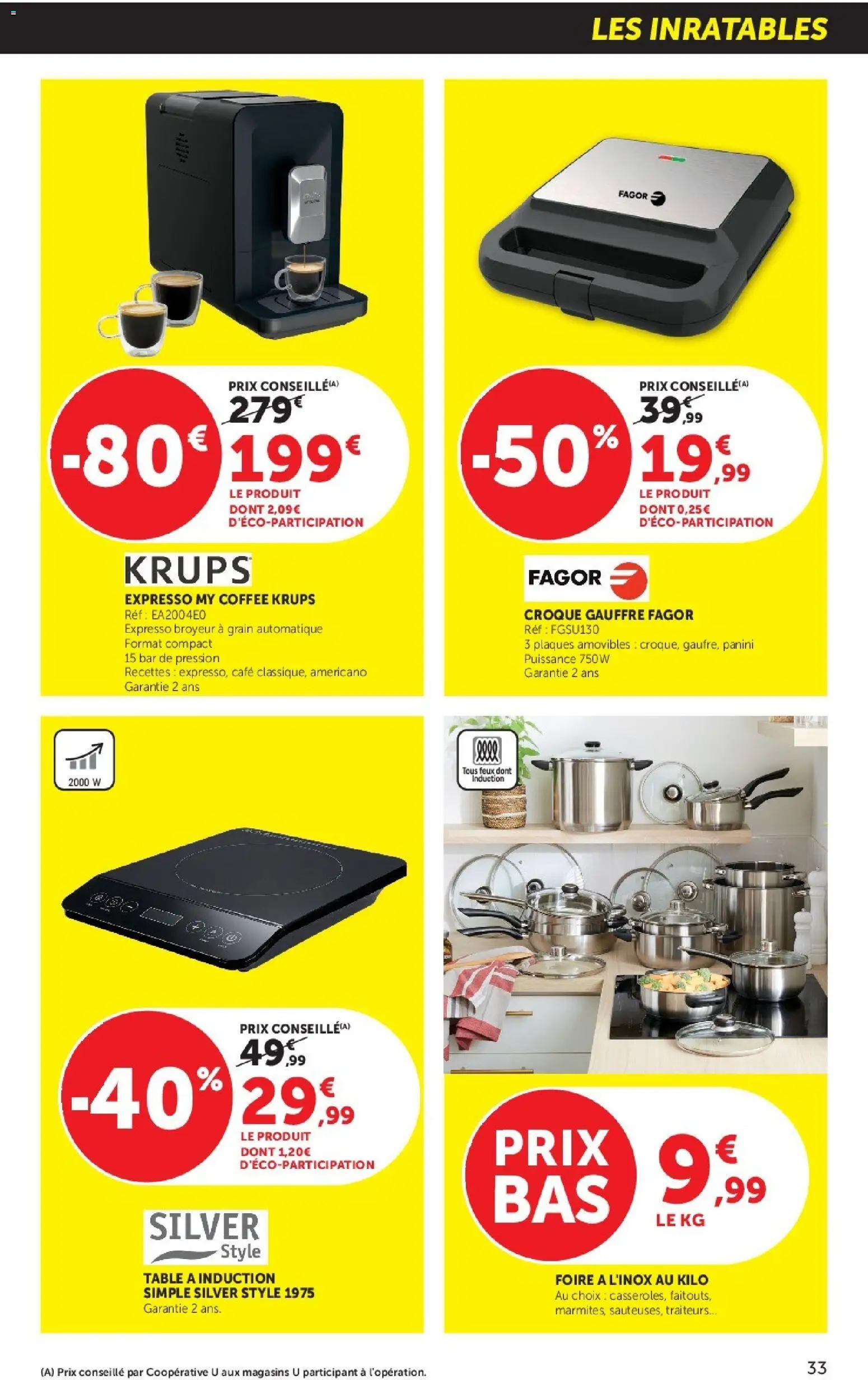 Prévisualisation de Hyper U catalogue du magasin Hyper U formulaire valide 08/09/2026 - Café, Panini, Table, Krups, Broyeur