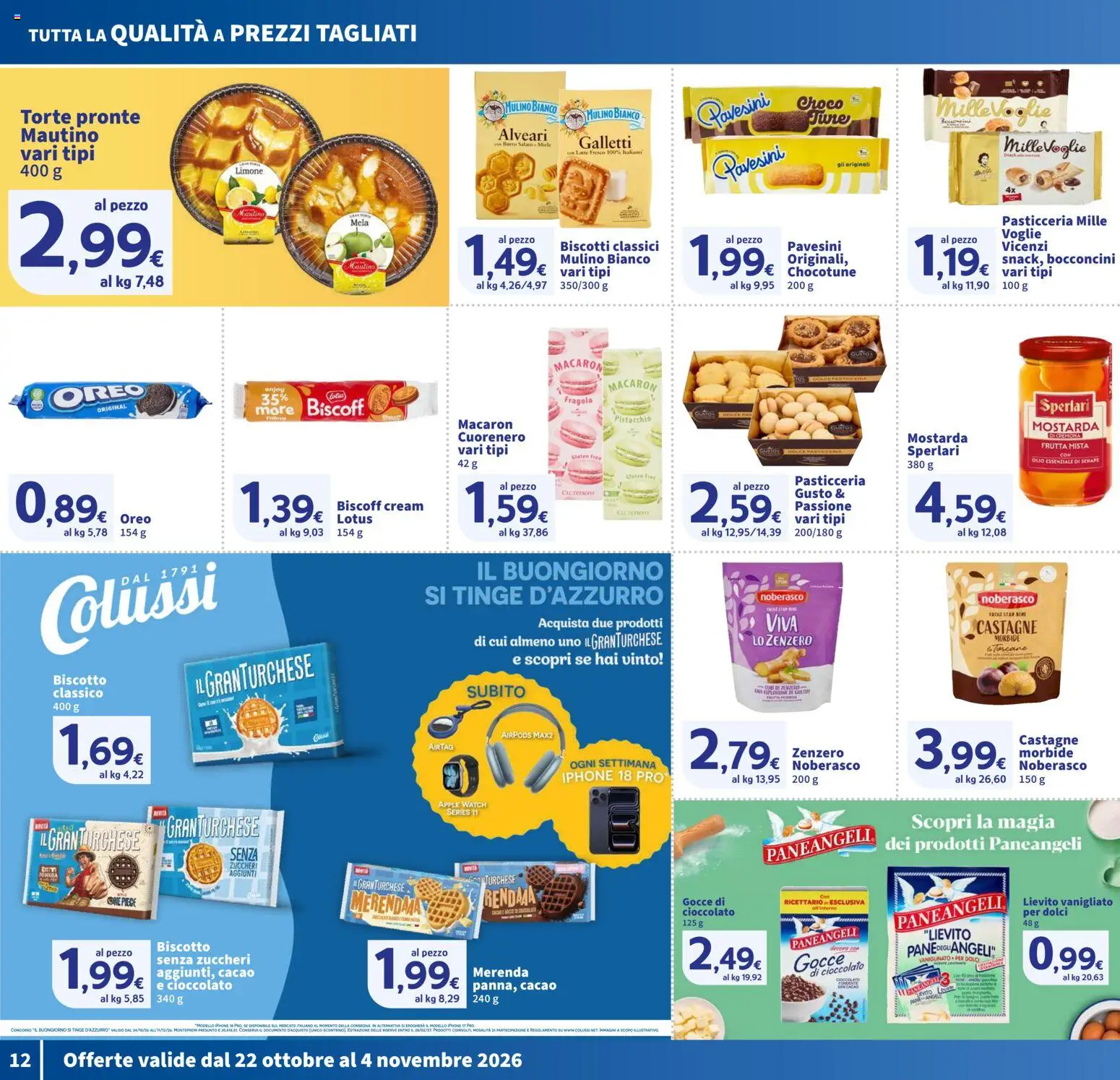 Anteprima dell'opuscolo SIGMA volantino dal negozio SIGMA valido da 22/10/2026 - Apple Watch, Airpods, Biscotti, Cioccolato, Zenzero, Pistacchio, Senape, Cacao