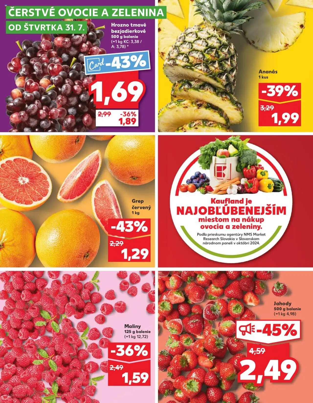 Náhľad Kaufland letáku platného od 31.07.2025