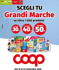 Anteprima dell'opuscolo COOP volantino Grandi Marche dal negozio COOP valido da 10/09/2026