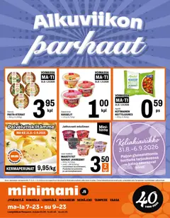 Kaupan Minimani Minimani tarjoukset esikatselu, voimassa 31/08/2026