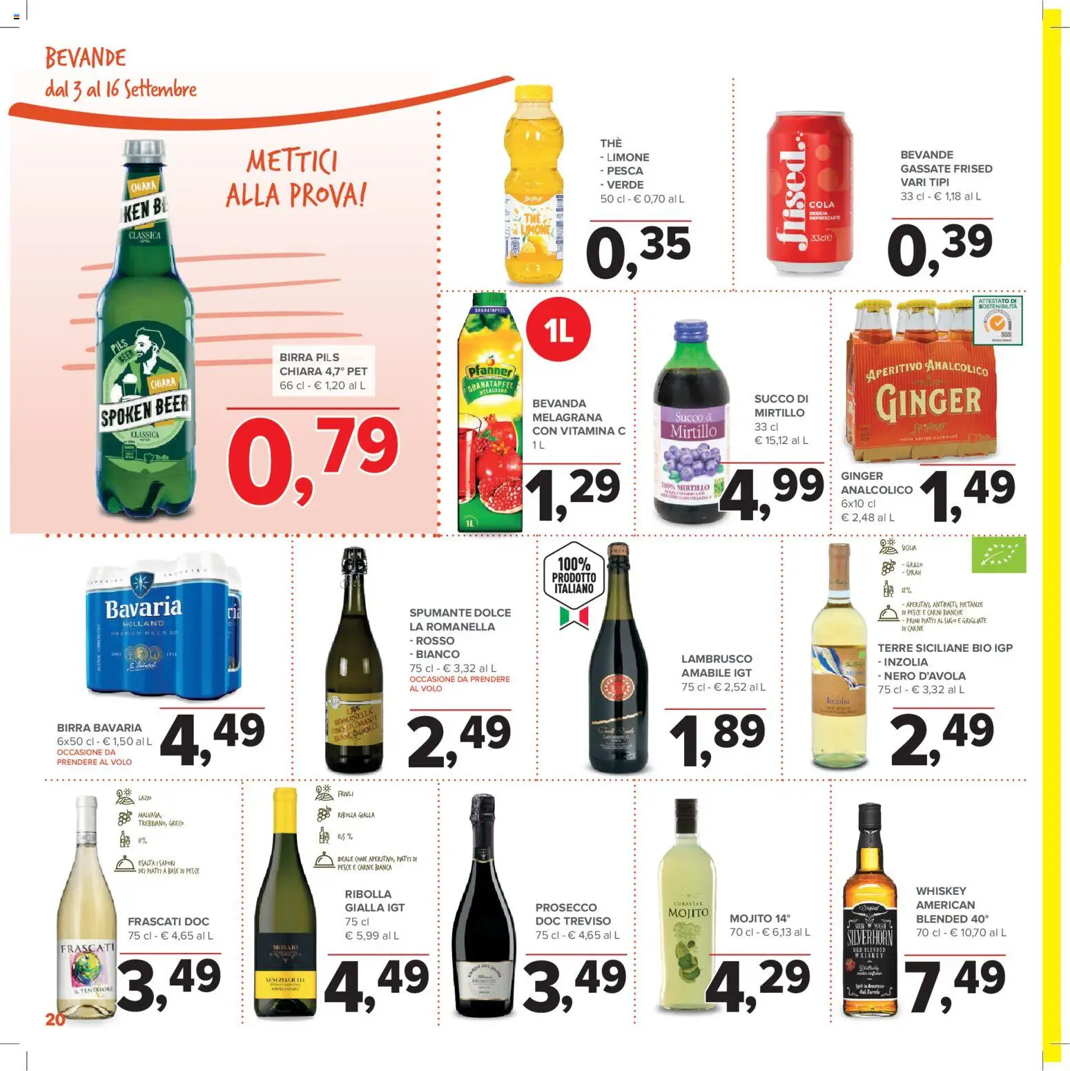 Anteprima dell'opuscolo Todis volantino Toscana - Umbria dal negozio Todis valido da 03/09/2026 - Pesce, Limone, Piatti, Pesca, Sugo, Lambrusco, Spumante, Bevande