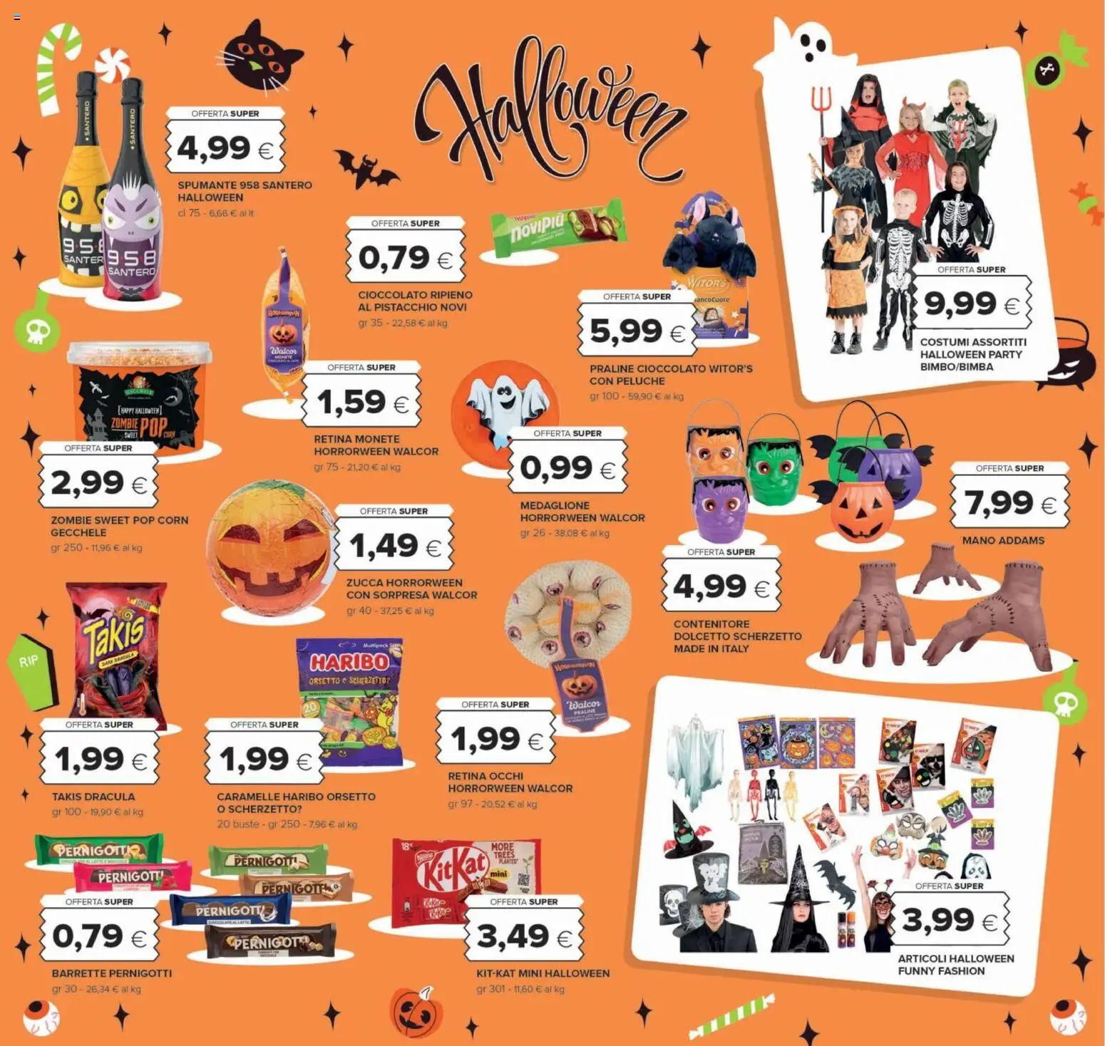 Anteprima dell'opuscolo Oasi volantino Roma dal negozio Oasi valido da 22/10/2026 - Zucca, Popcorn, Pop corn, Peluche, Pistacchio, Caramelle, Spumante, Contenitore