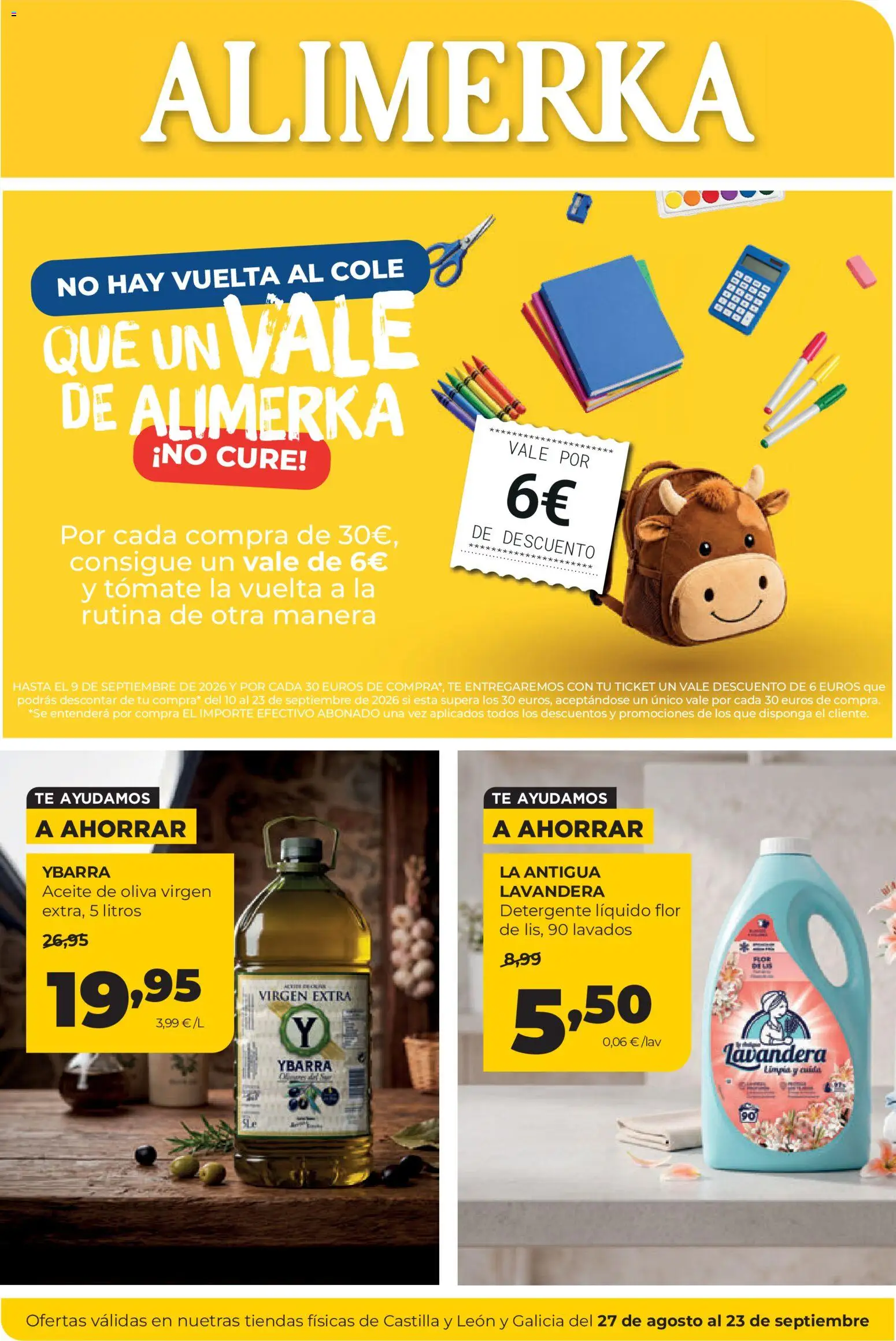 Vista previa del folleto de la tienda Alimerka válido desde el 27/08/2026 