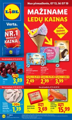 LIDL parduotuvės leidinio LIDL leidinys galiojančio nuo 2026.07.13 peržiūra