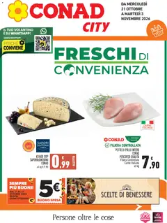 Anteprima dell'opuscolo Conad volantino City Lazio dal negozio Conad valido da 21/10/2026