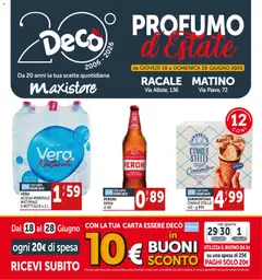 Anteprima dell'opuscolo Decò volantino Maxistore Racale, Matino dal negozio Decò valido da 18/06/2026