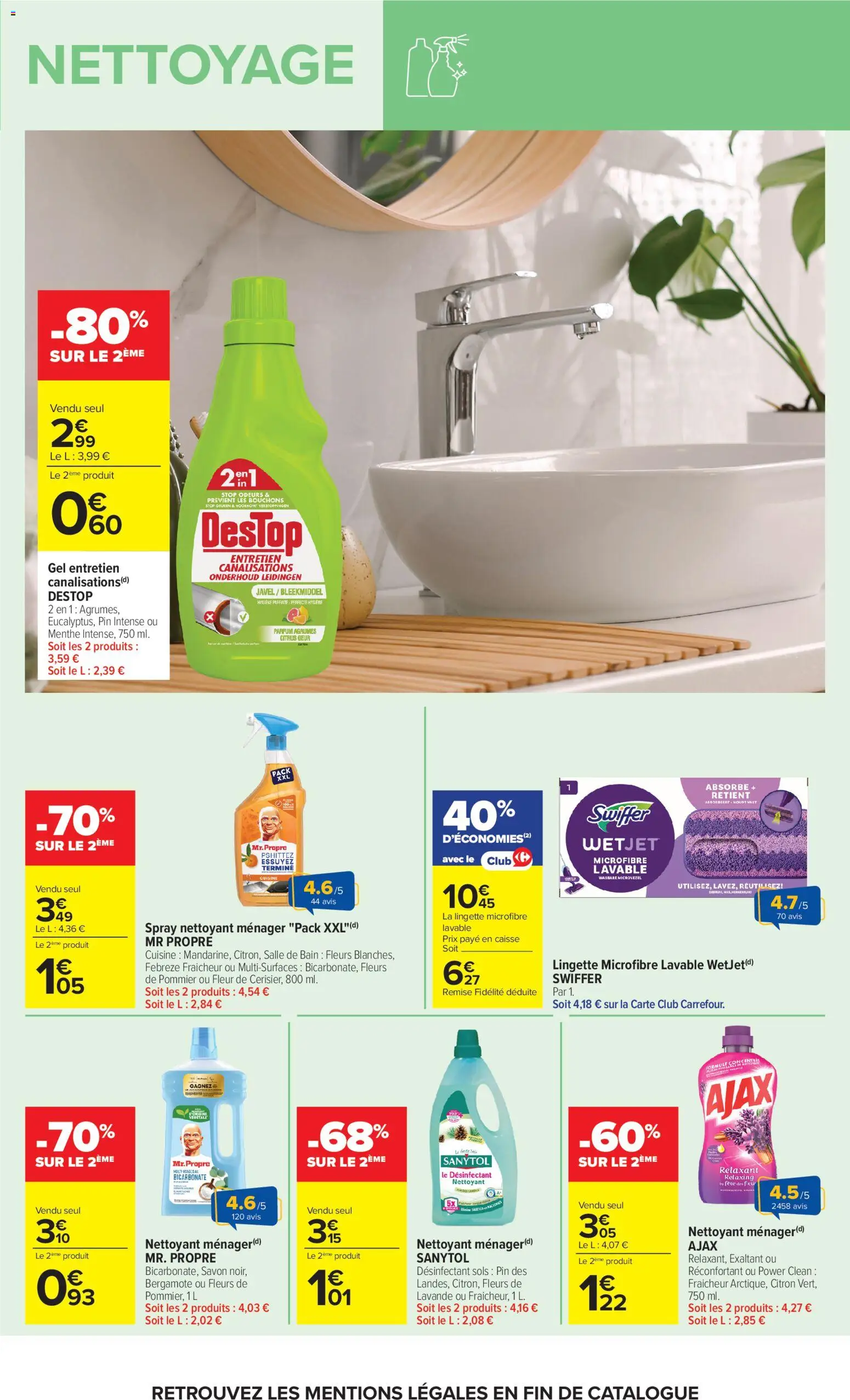 Prévisualisation de Carrefour Market Petit dejeuner du magasin Carrefour Market formulaire valide 01/09/2026 - Ajax, Bergamote, Lavande, Citron, Agrumes, Menthe, Savon, Hygiène