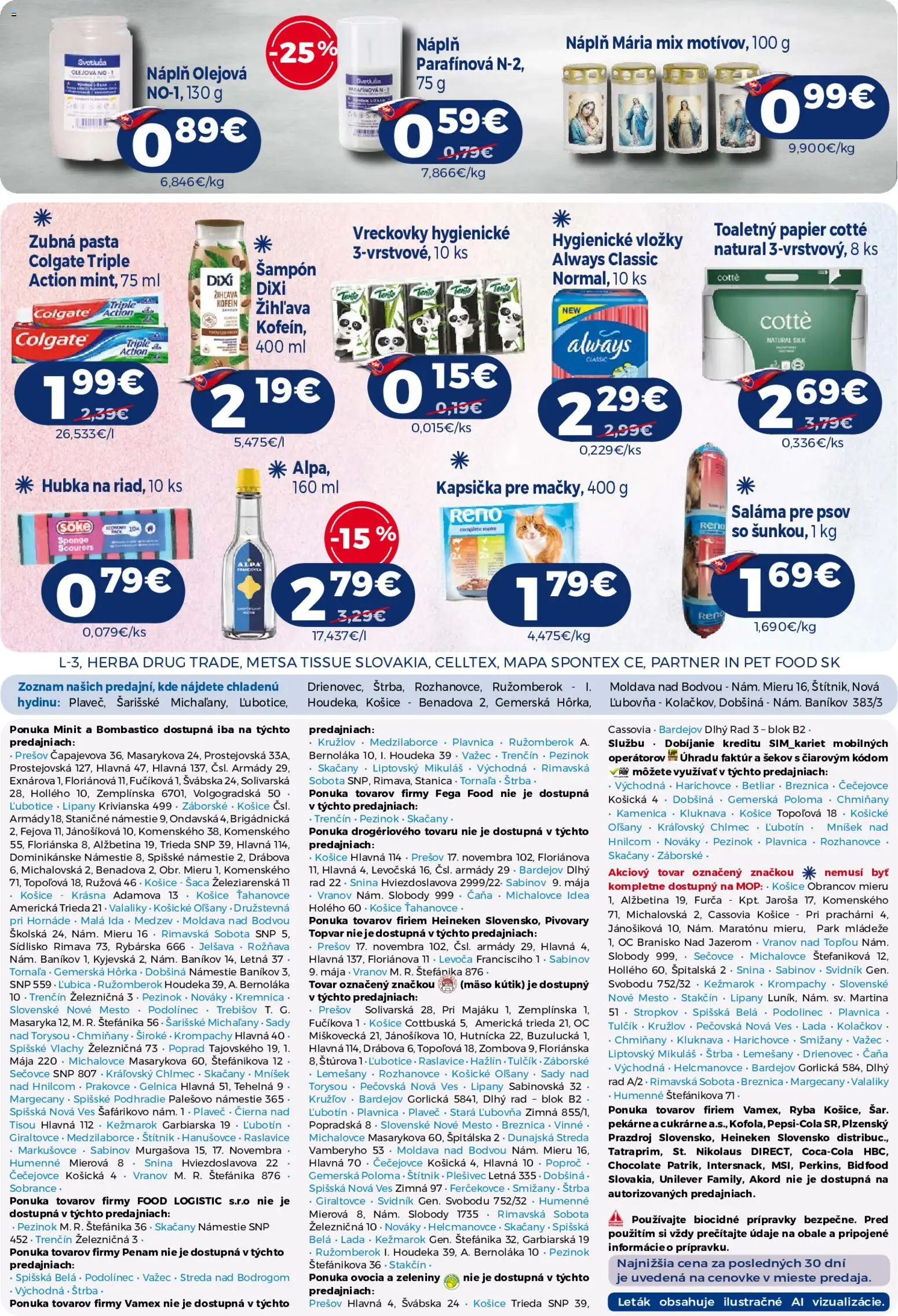 Náhľad Milk Agro letáku platného od 23.09.2026 - Mäso, Mop, Ryba, Toaletný papier, Heineken, Šampón, Zubná pasta, Hubka