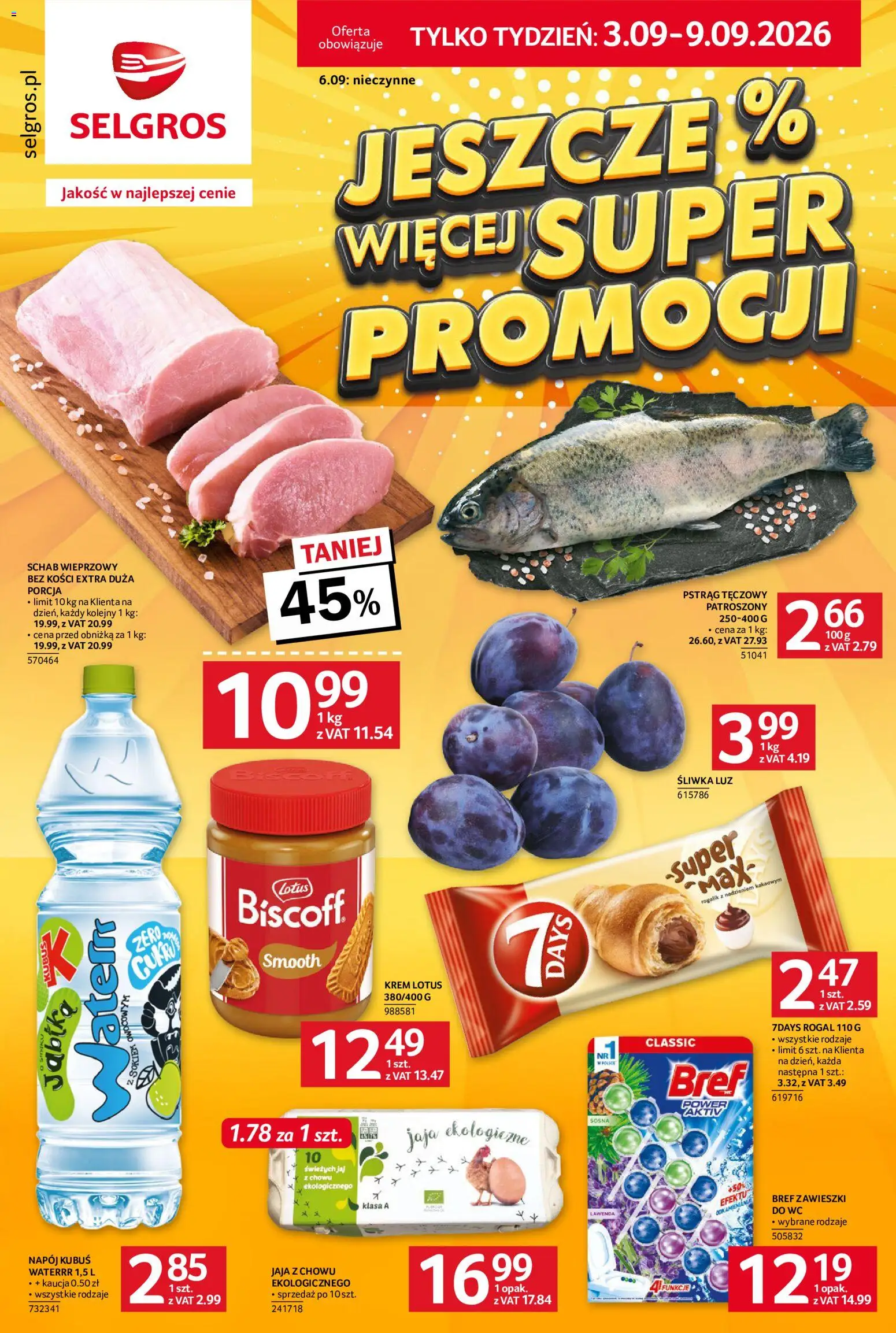 Pogląd gazetki "Selgros cash&carry gazetka - Jeszcze więcej super promocji" ze sklepu Selgros cash&carry ważnej od 03.09.2026