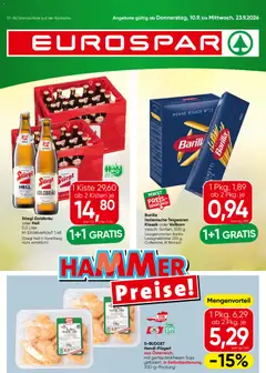 Vorschau der Angebote: Eurospar Eurospar Flugblatt gültig ab 10.09.2026