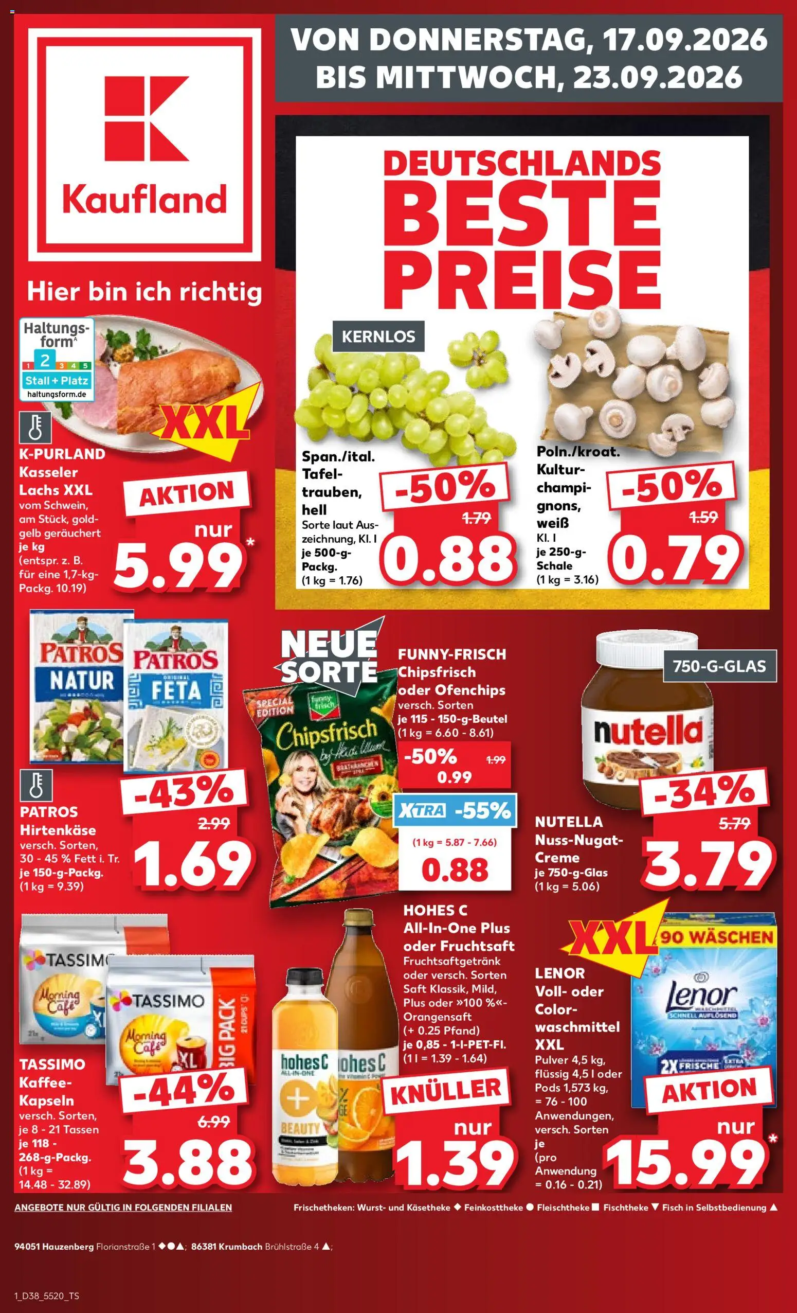 Náhled nabídky: Kaufland Německo Kaufland Německo leták platný od 17.09.2026