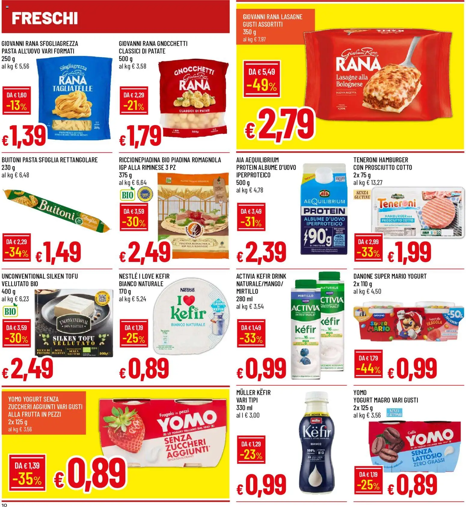 Anteprima dell'opuscolo Famila volantino Iper dal negozio Famila valido da 29/10/2026 - Pasta, Kefir, Piadina, Tofu, Pasta sfoglia, Yogurt, Patate, Yogurt magro