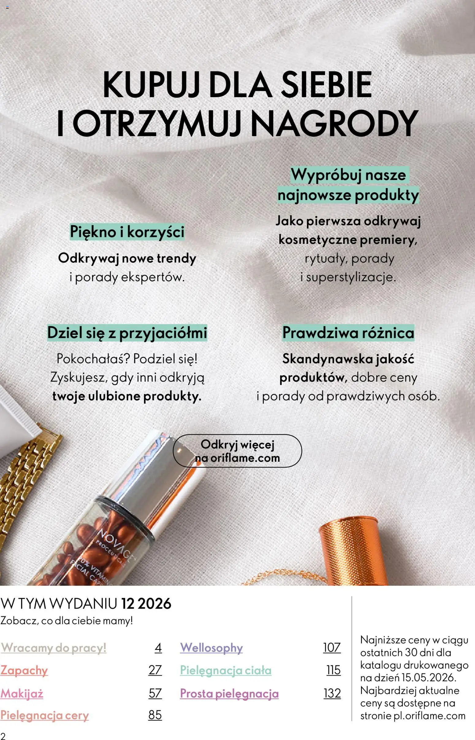 Pogląd gazetki "Oriflame Katalog 12 2026" ze sklepu Oriflame ważnej od 19.08.2026