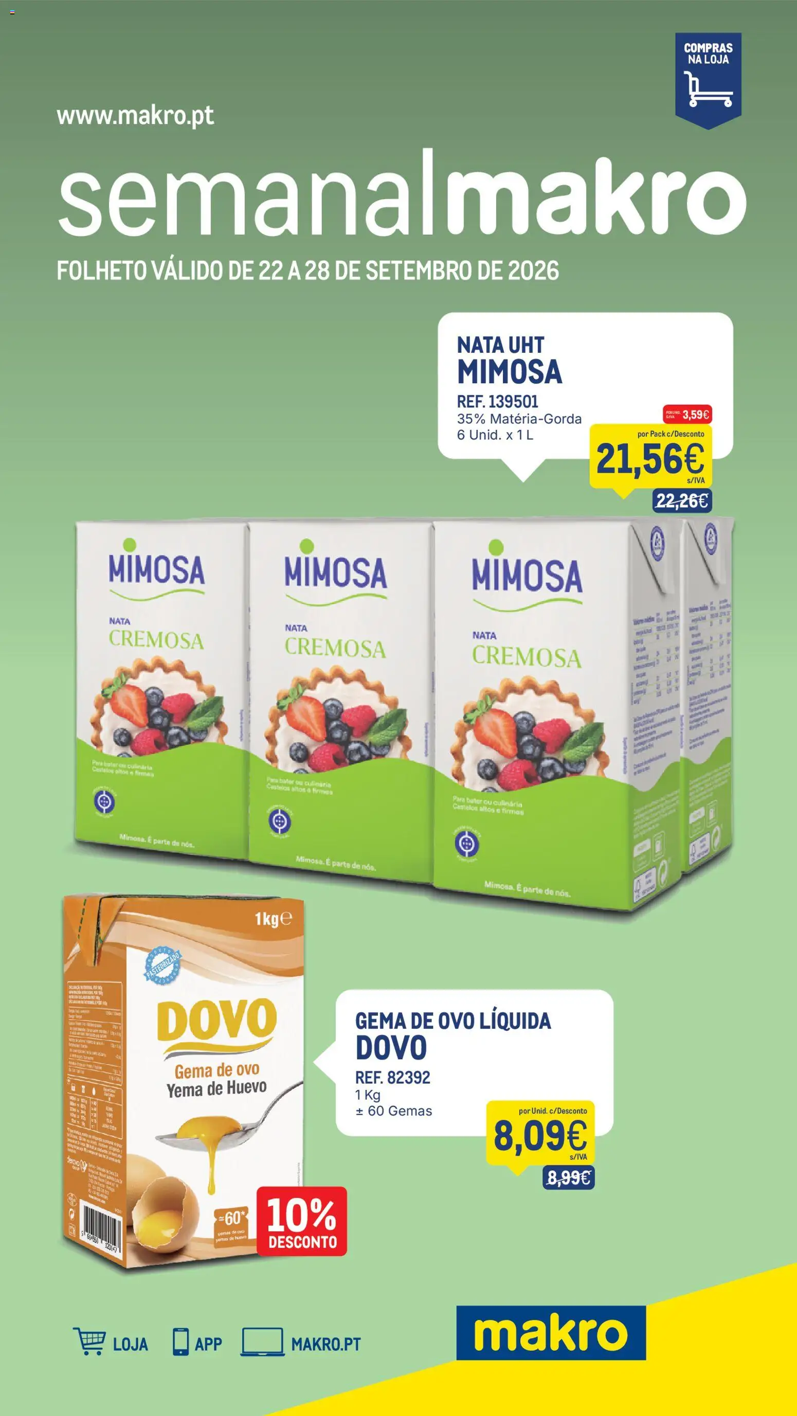 Pré-visualização do folheto da loja Makro válida a partir de 22/09/2026