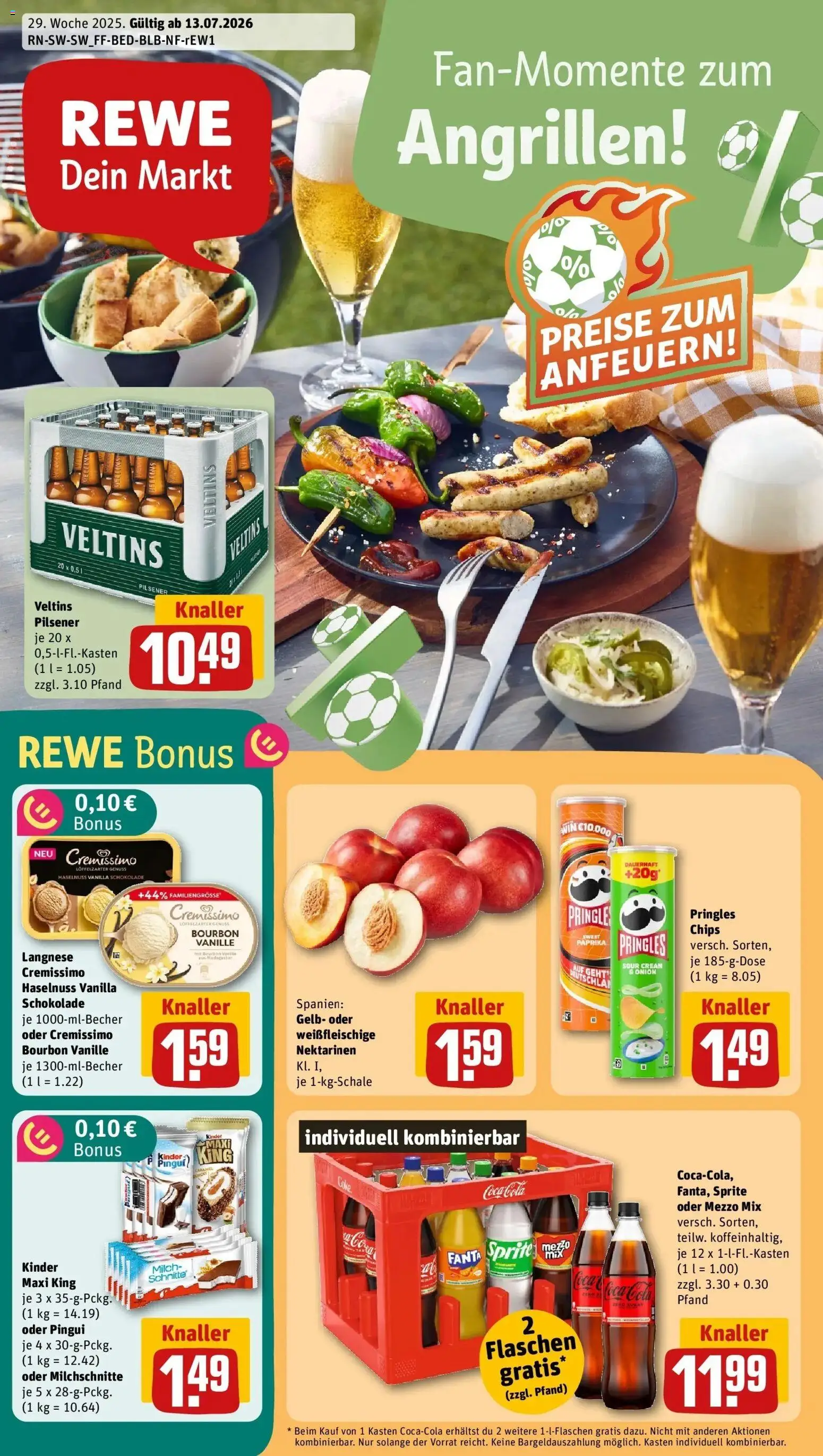 Vorschau von dem Prospekt des Geschäftes Rewe, gültig ab dem 13.07.2026